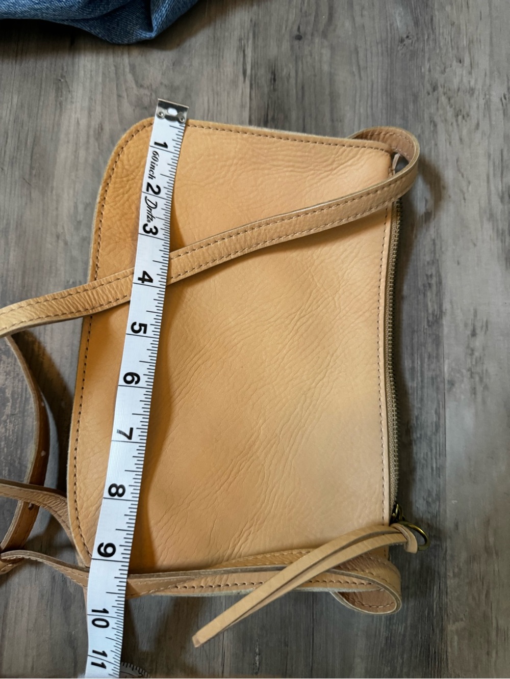 Madewell Cream Leather Crossbody Bag - Picture 4 of 8
